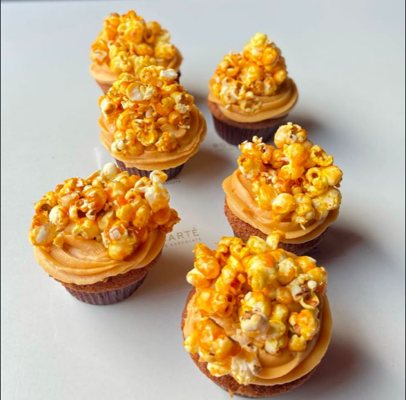 Caramel Popcorn Cupcakes